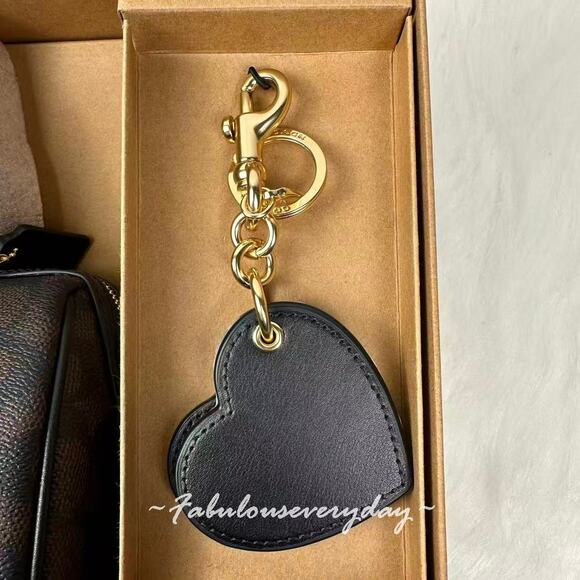 Coach Boxed Mini Rowan Crossbody Bag And Mirror Bag Charm Set Sig Canvas CCL59 - Picture 4 of 10